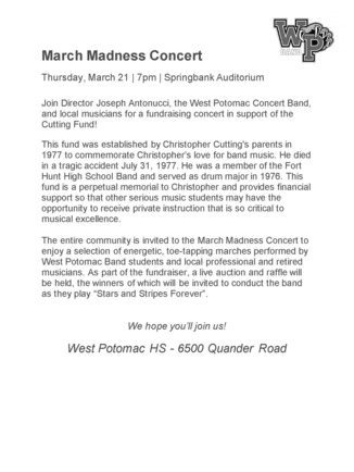 WPHS March Madness Concert