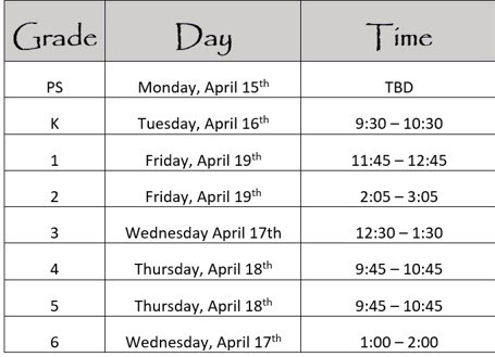 halley curriculum week days and times