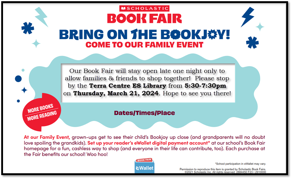 Book Fair Family Night Info