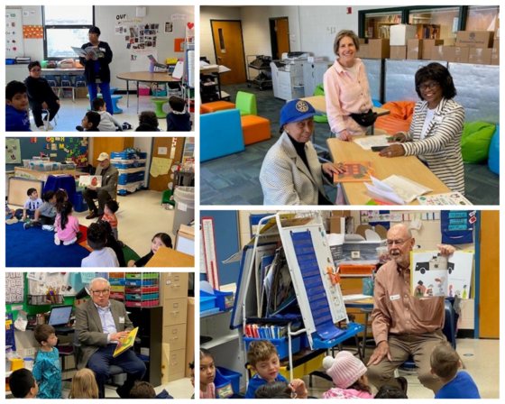 McLean Rotary Members Read to students