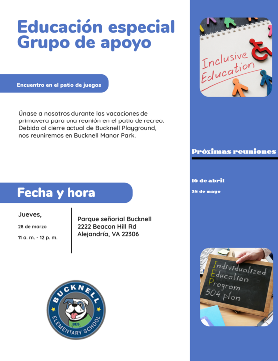 special ed support group spanish