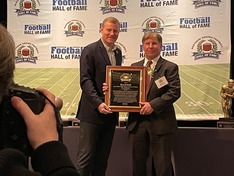 Chairman McKay and David Hall with award 