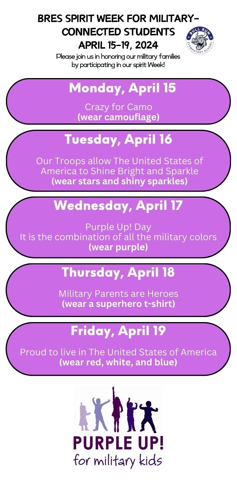 BRES Military Spirit Week