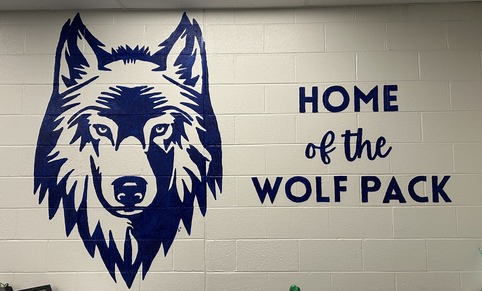 Wolf head and Home of the Wolf Pack 
