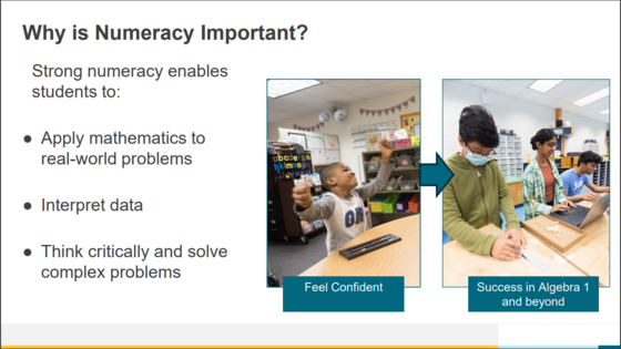 Why is Numeracy Important presentation slide
