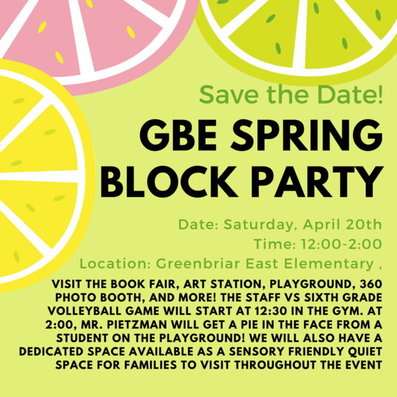 Spring block party