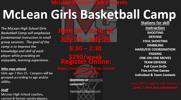 McLean Girls Basketball camp