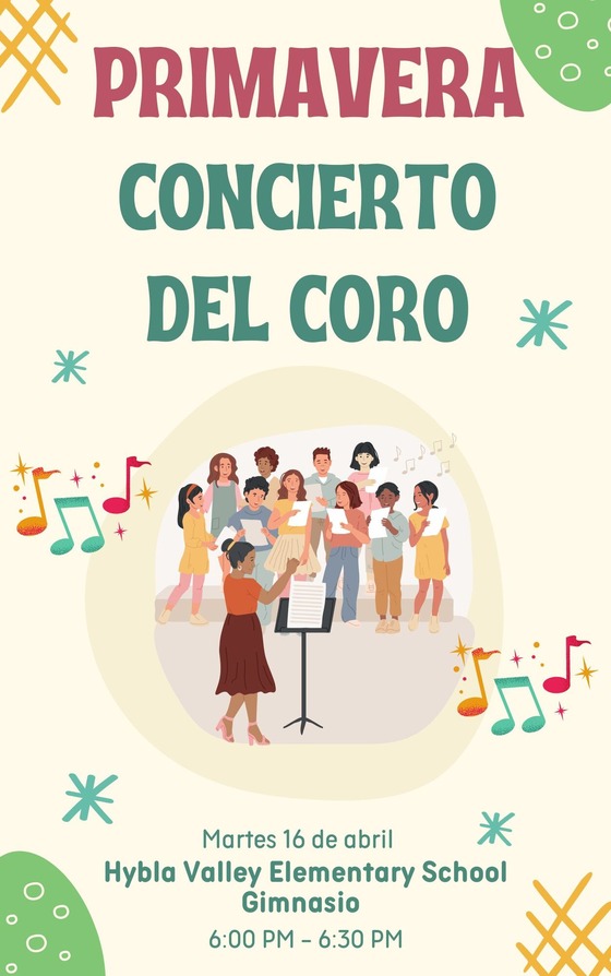 Chorus Concert Flyer Spanish