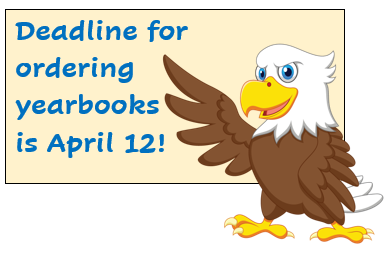 Yearbook deadline is April 12