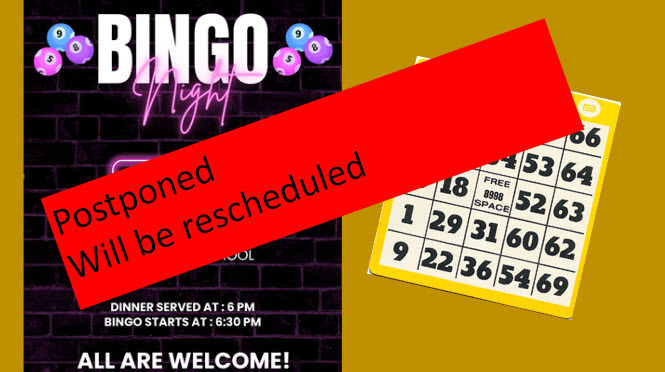 bingo postponed