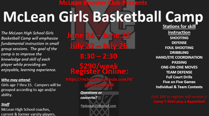 McLean girls basketball camp