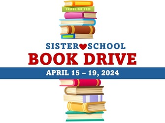 Sister School Book drive