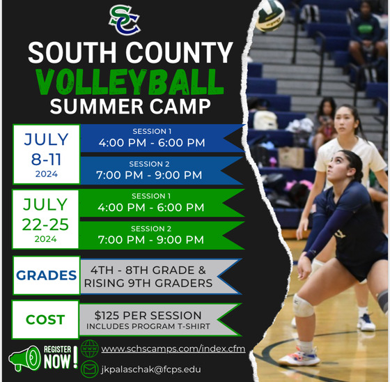 South County Volleyball Camp Flyer