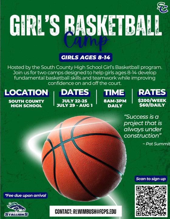 South County Basketball Camp Flyer
