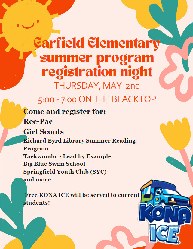 Garfield Summer Program Registration Night