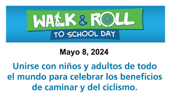 walk & roll to school may 8