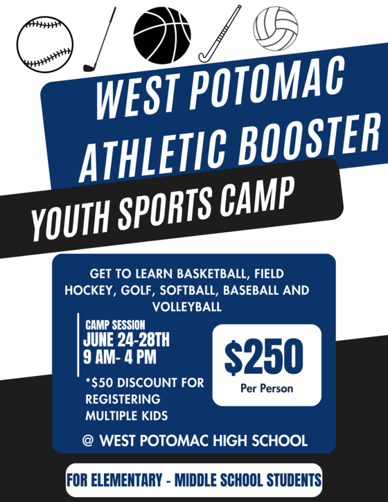 West Potomac Sports camp flyer