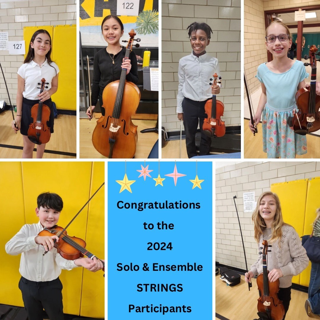 Strings students at the Solo and Ensemble Festival