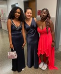 students in prom dresses