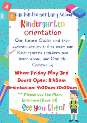 Kindergarten Orientation Invite