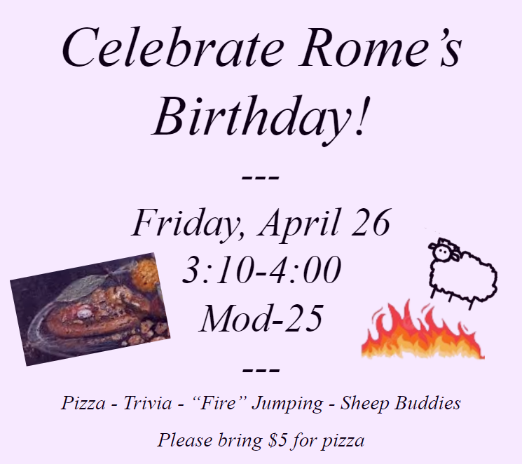 Rome Birthday
