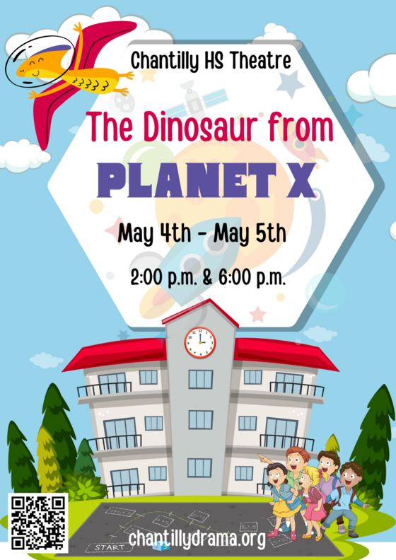 Dinosaur From Planet X poster - May 4th and 5th, 2:00 and 6:00