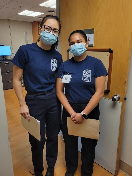 EMT students doing observations at the ER