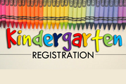 Kindergarten registration with crayons 