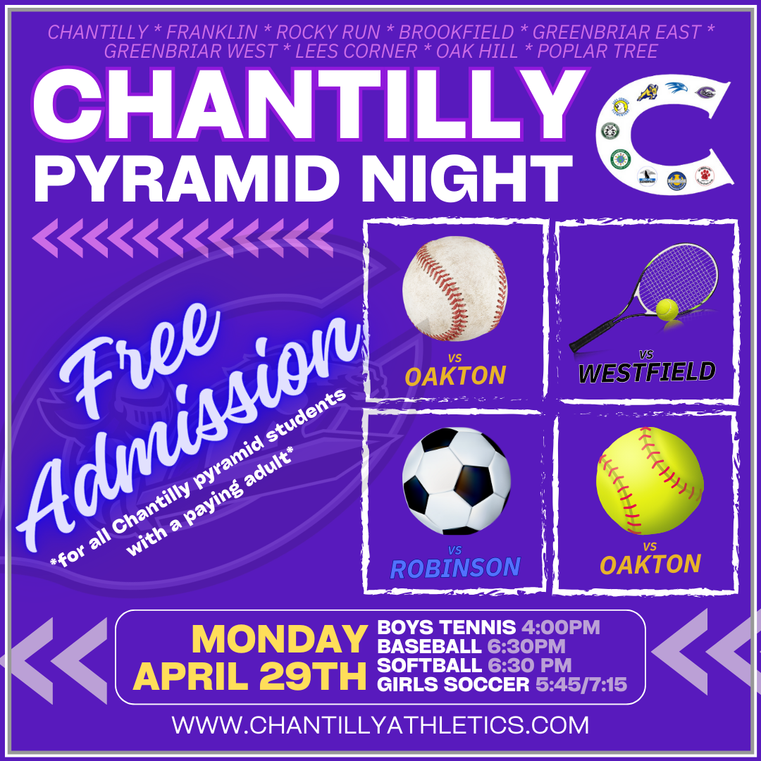Chantilly High School Sports Pyramid Night