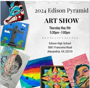 Edison Pyramid Art Show Flyer