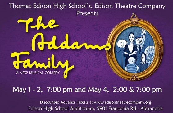 Edison HS Addams Family Production Flyer