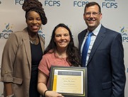 Ms. Paz Soldan with Dr. Boyd and Mr. DeRose