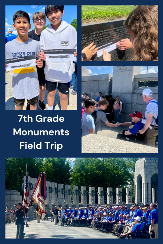 7th Grade Monuments Field Trip