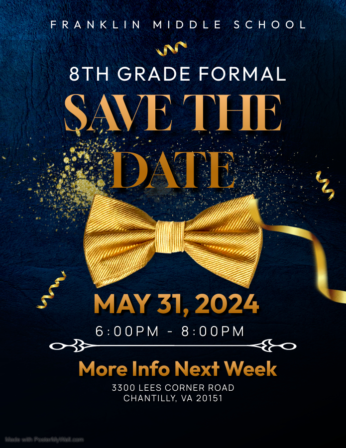 Save The Date 8th Grade Dance