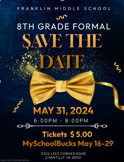 Save the Date 8th Grade Dance