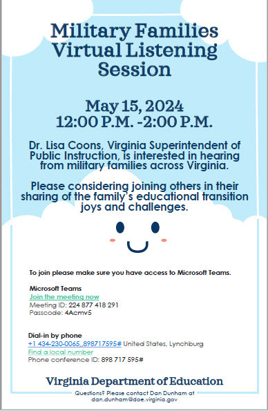 Military Families Virtual Listening Session
