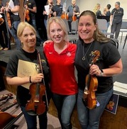 Staff with instruments