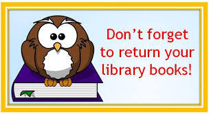 Library books due May 29th.