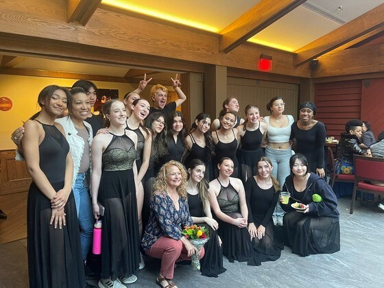 Dance students standing together at Wolf Trap