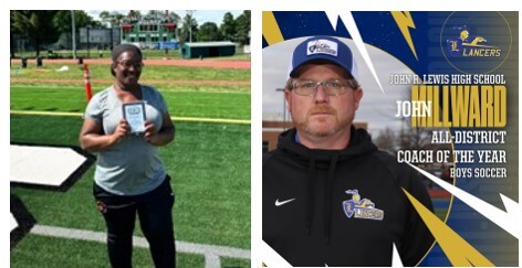 Hayfield and Lewis District Coaches of the Year