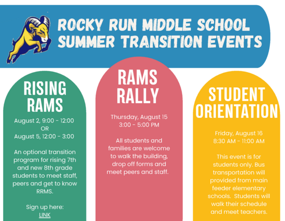 RRMS Summer Events