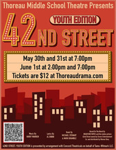 42nd St Musical Thoreau MS Poster