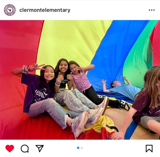 A screenshot of an image from Clermont Elementary's instagram page.