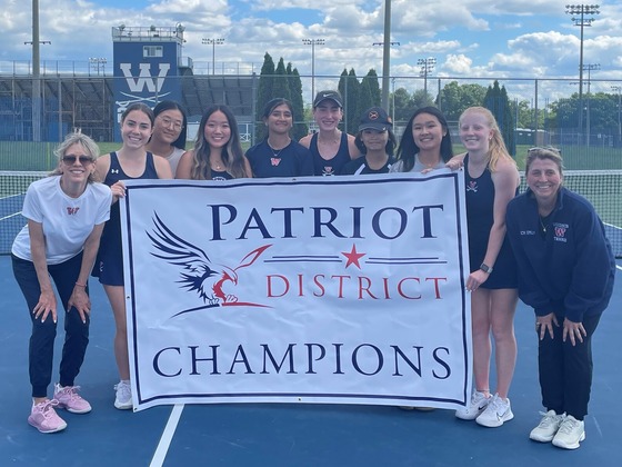 Girls Tennis Patriot District Champions