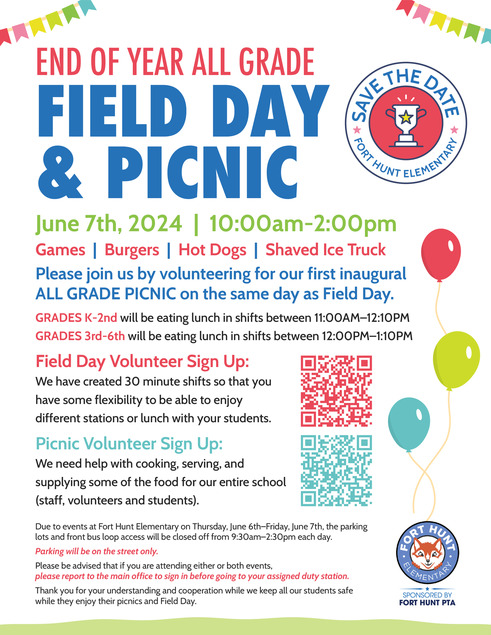 Field Day Picnics Flyer 2024