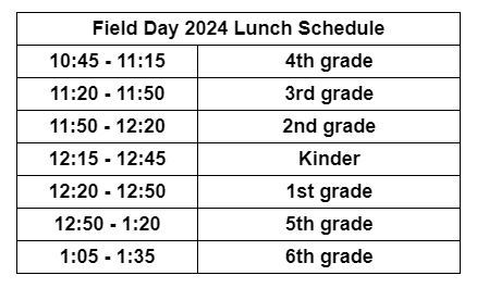 LunchSchedule
