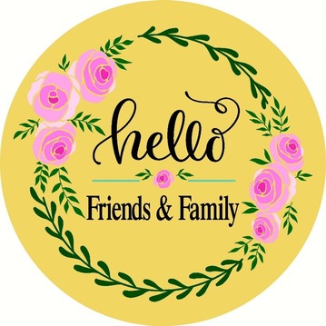 hello family adn friends graphic
