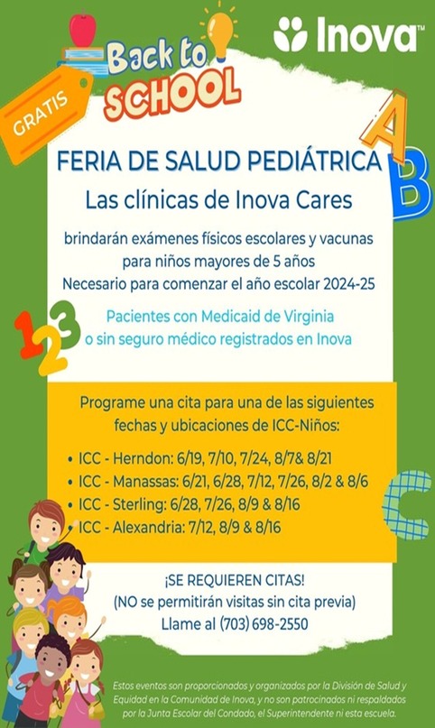 pediatric helath fair spanish