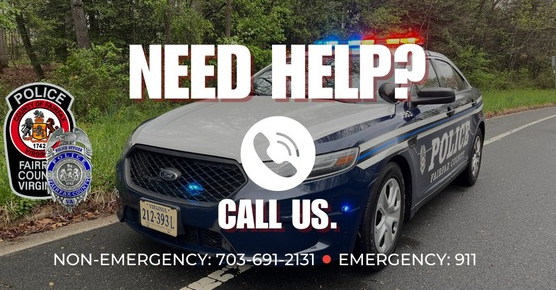 Police Department graphic with emergency and non emergency phone numbers