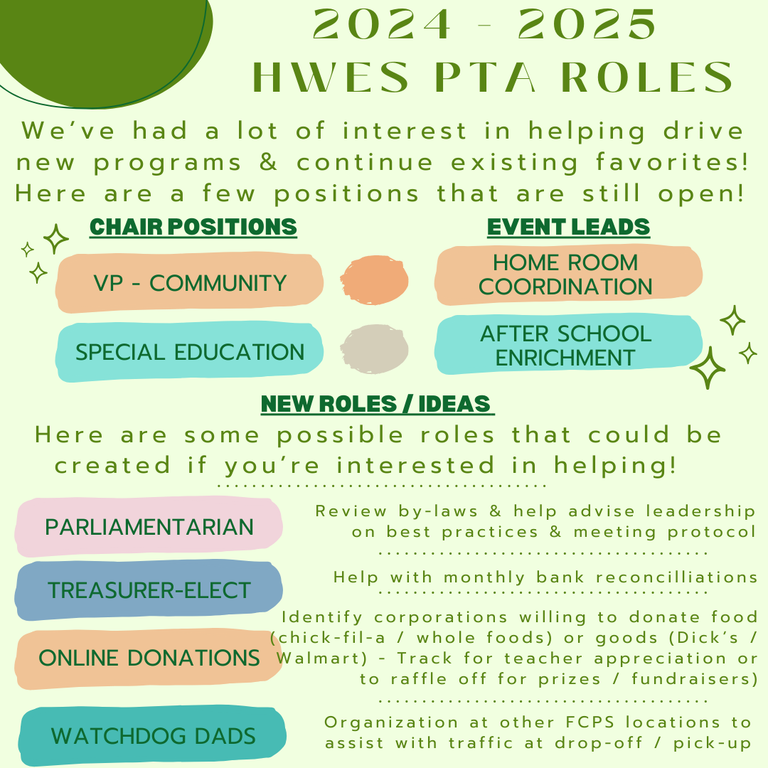 PTA Roles Flyer